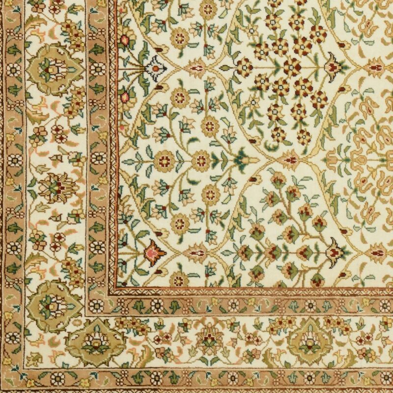 Ghom Orientteppich 93 × 147 cm, Seide, handgeknüpft