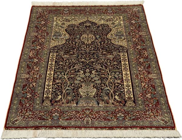 orientteppich-ghom-93-x-149-cm-seide-handgeknupft-1.jpg Ghom Orientteppich 93 × 149 cm, Seide, handgeknüpft