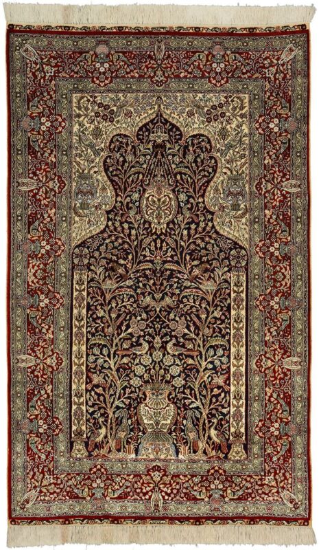 orientteppich-ghom-93-x-149-cm-seide-handgeknupft.jpg Ghom Orientteppich 93 × 149 cm, Seide, handgeknüpft
