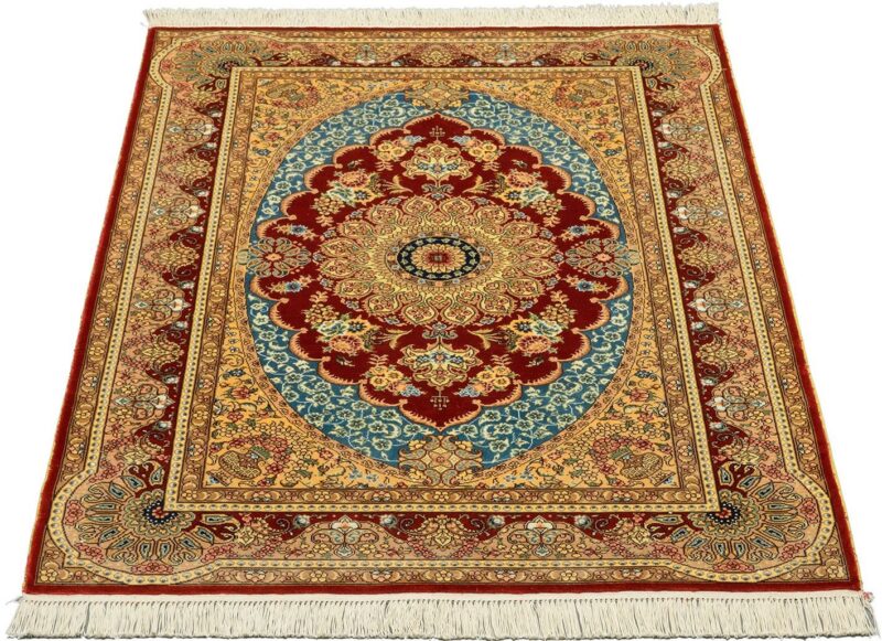 orientteppich-ghom-94-x-137-cm-seide-handgeknupft-exklusiv-1.jpg Ghom Orientteppich 94 × 137 cm, Seide, handgeknüpft exklusiv