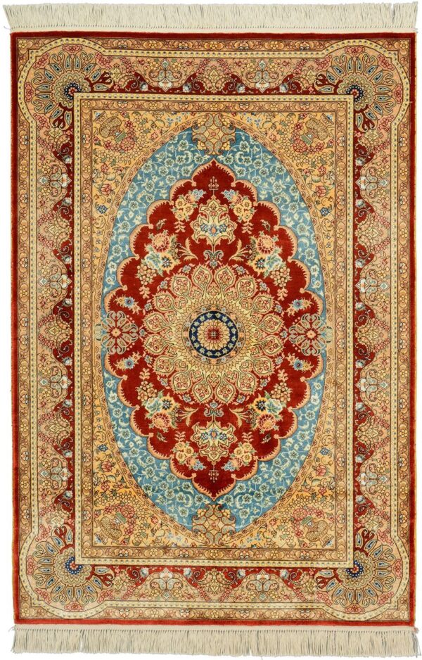 orientteppich-ghom-94-x-137-cm-seide-handgeknupft-exklusiv.jpg Ghom Orientteppich 94 × 137 cm, Seide, handgeknüpft exklusiv