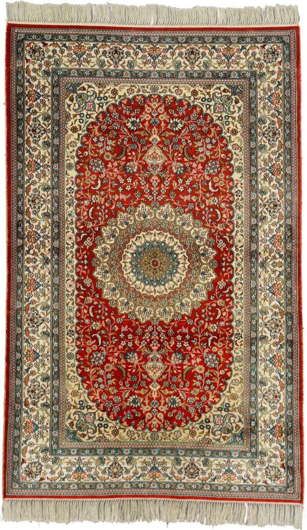 orientteppich-ghom-94-x-150-cm-seide-handgeknupft.jpg Ghom Orientteppich 94 × 150 cm, Seide, handgeknüpft