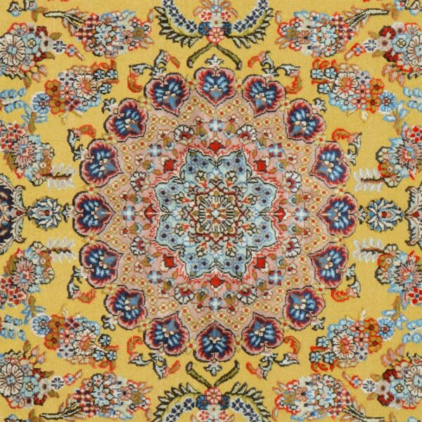 Ghom Orientteppich 94 × 150 cm, Seide, handgeknüpft