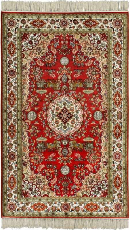 orientteppich-ghom-95-x-155-cm-seide-handgeknupft-1.jpg Ghom Orientteppich 95 × 155 cm, Seide, handgeknüpft
