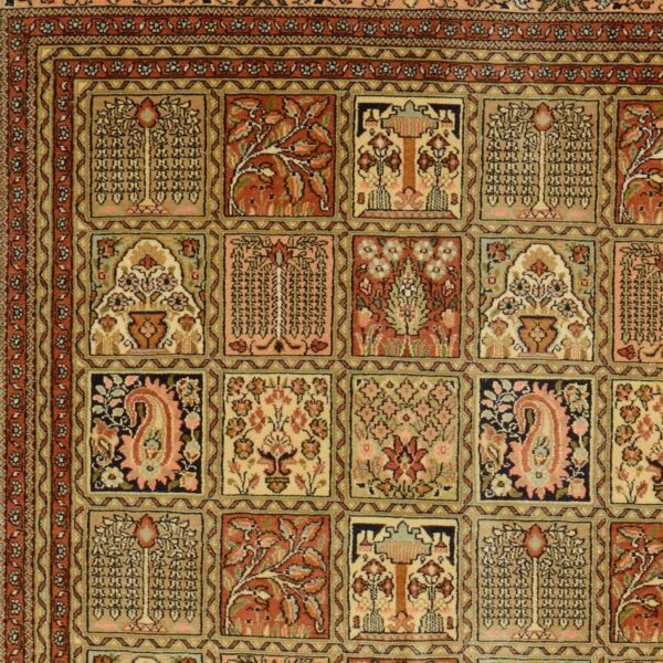 Ghom Orientteppich 95 × 155 cm, Seide, handgeknüpft