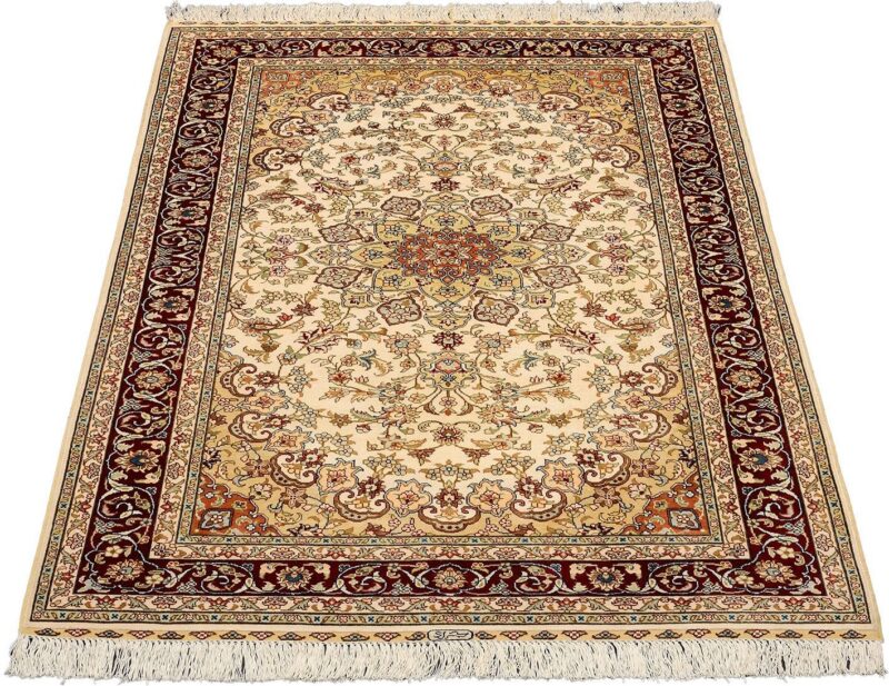 Hereke Orientteppich 107 × 170 cm, Seide, handgeknüpft