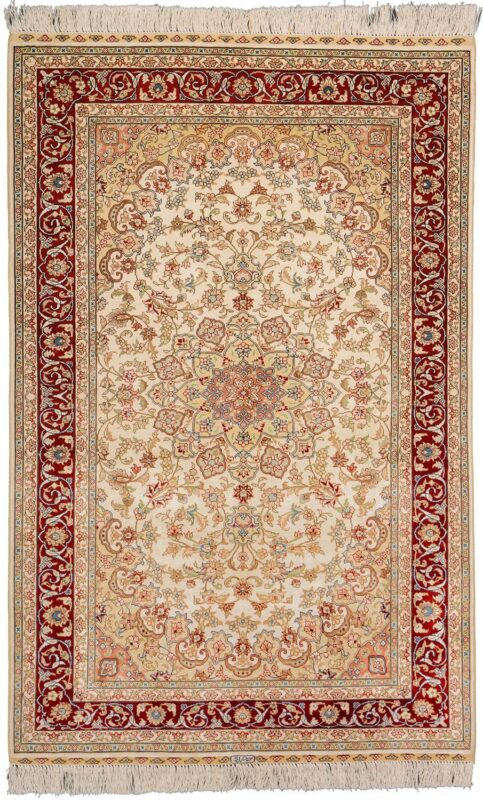 Hereke Orientteppich 107 × 170 cm, Seide, handgeknüpft