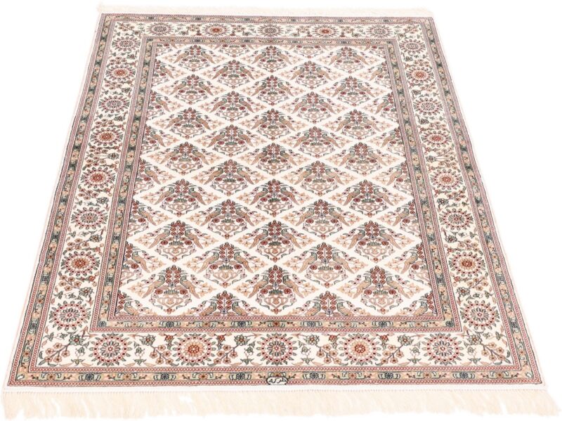 Hereke Orientteppich 122 × 182 cm, Seide, handgeknüpft