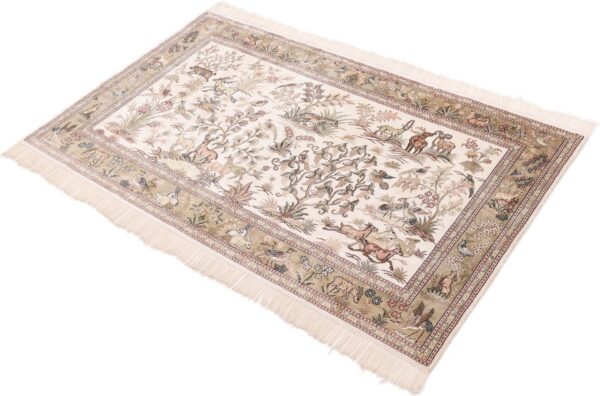 Hereke Orientteppich 122 × 183 cm, Seide, handgeknüpft