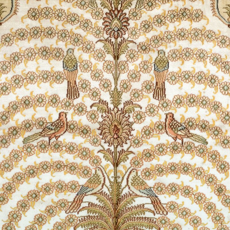 Hereke Orientteppich 122 × 184 cm, Seide, handgeknüpft