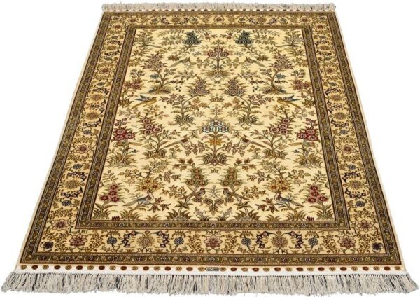Hereke Orientteppich 122 × 185 cm, Seide, handgeknüpft