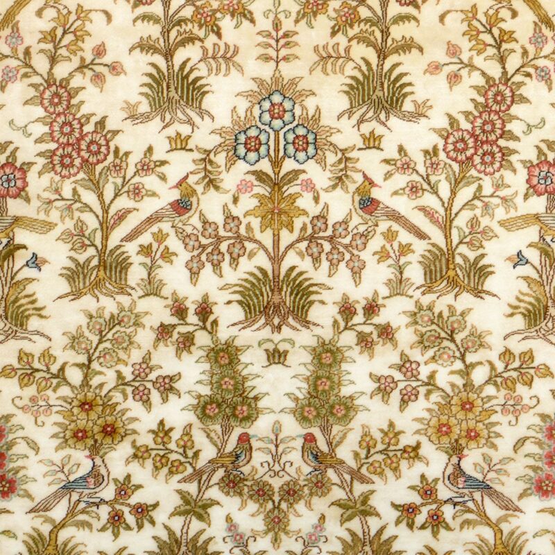 Hereke Orientteppich 122 × 185 cm, Seide, handgeknüpft