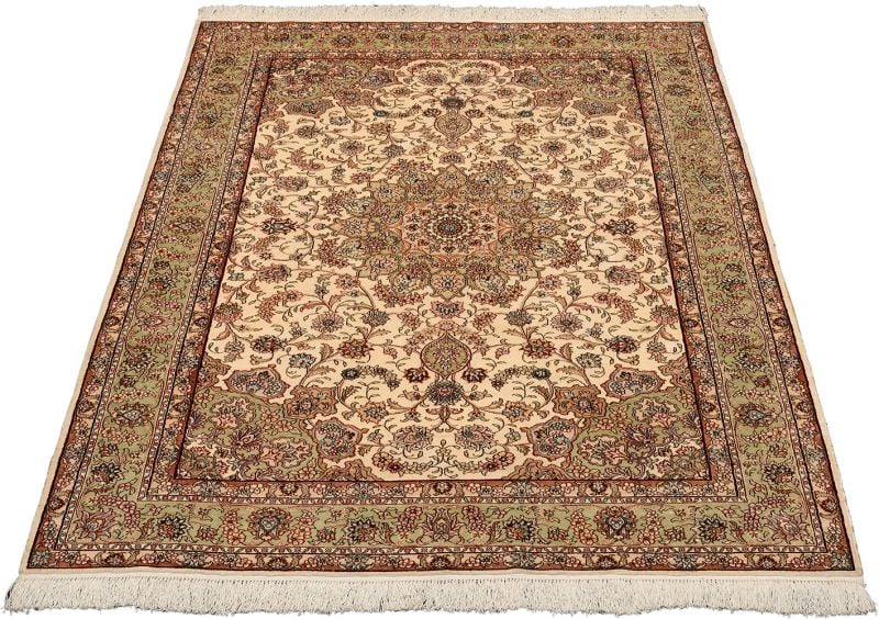 Hereke Orientteppich 123 × 183 cm, Seide, handgeknüpft