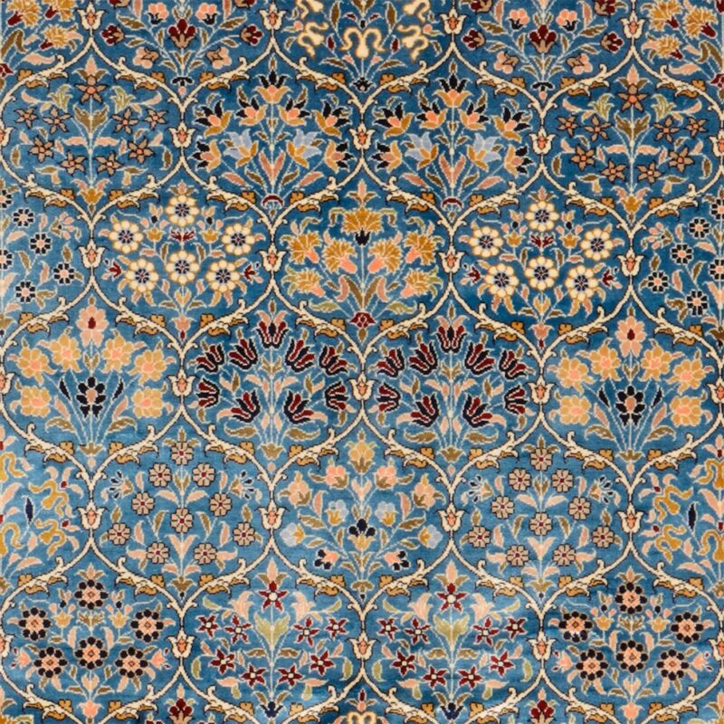 Hereke Orientteppich 125 × 183 cm, Seide, handgeknüpft