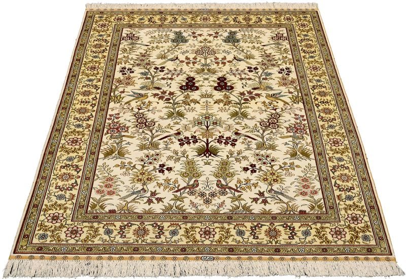 orientteppich-hereke-126-x-185-cm-seide-handgeknupft-1.jpg Hereke Orientteppich 126 × 185 cm, Seide, handgeknüpft
