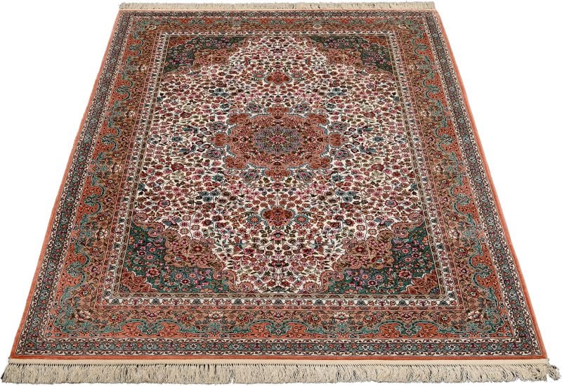 Hereke Orientteppich 128 × 191 cm, Seide, handgeknüpft
