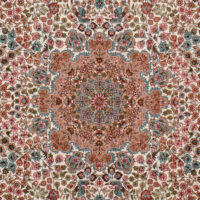 Hereke Orientteppich 128 × 191 cm, Seide, handgeknüpft