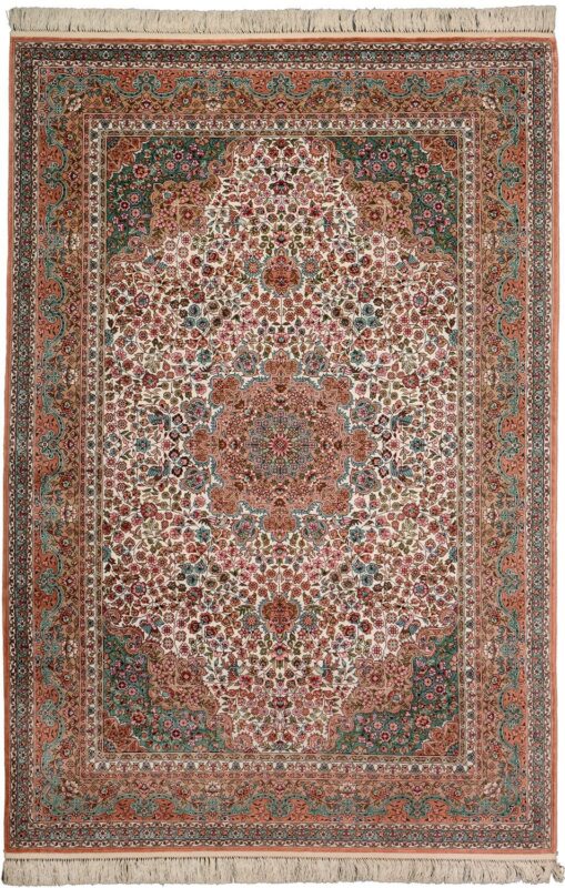 Hereke Orientteppich 128 × 191 cm, Seide, handgeknüpft