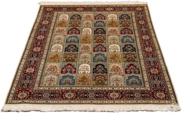 Hereke Orientteppich 139 × 200 cm, Schurwolle, handgeknüpft
