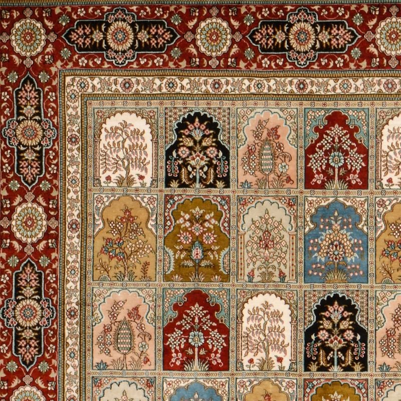 Hereke Orientteppich 139 × 200 cm, Schurwolle, handgeknüpft