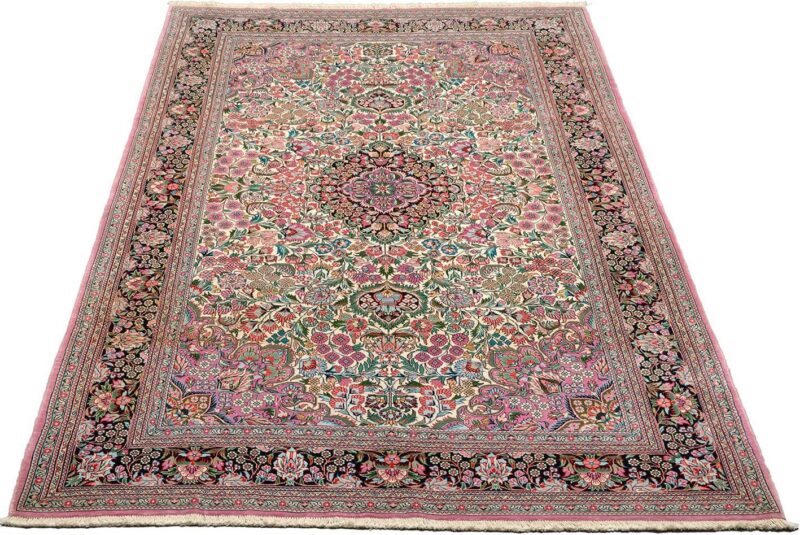 Hereke Orientteppich 152 × 252 cm, Seide, handgeknüpft