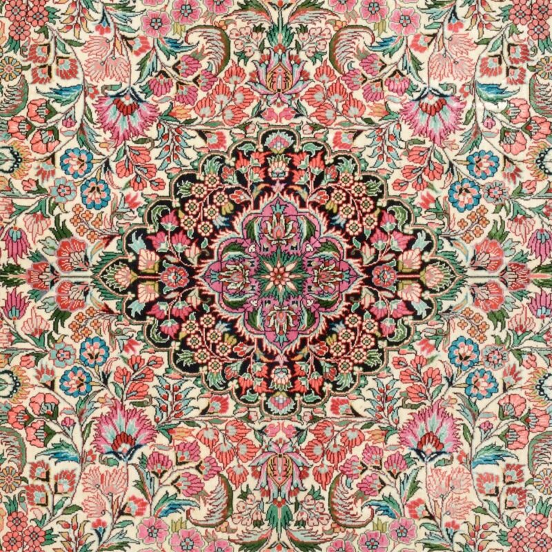 Hereke Orientteppich 152 × 252 cm, Seide, handgeknüpft
