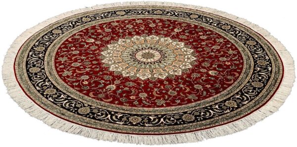 orientteppich-hereke-186-x-186-cm-seide-handgeknupft-1.jpg Hereke Orientteppich 186 × 186 cm, Seide, handgeknüpft