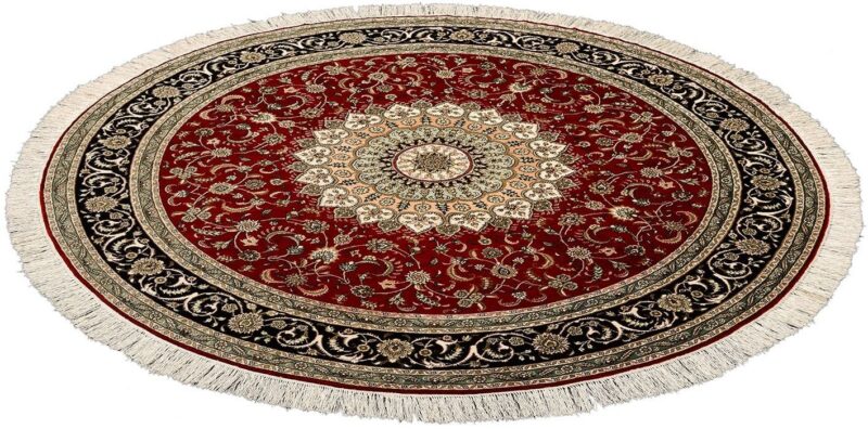 orientteppich-hereke-186-x-186-cm-seide-handgeknupft-1.jpg Hereke Orientteppich 186 × 186 cm, Seide, handgeknüpft