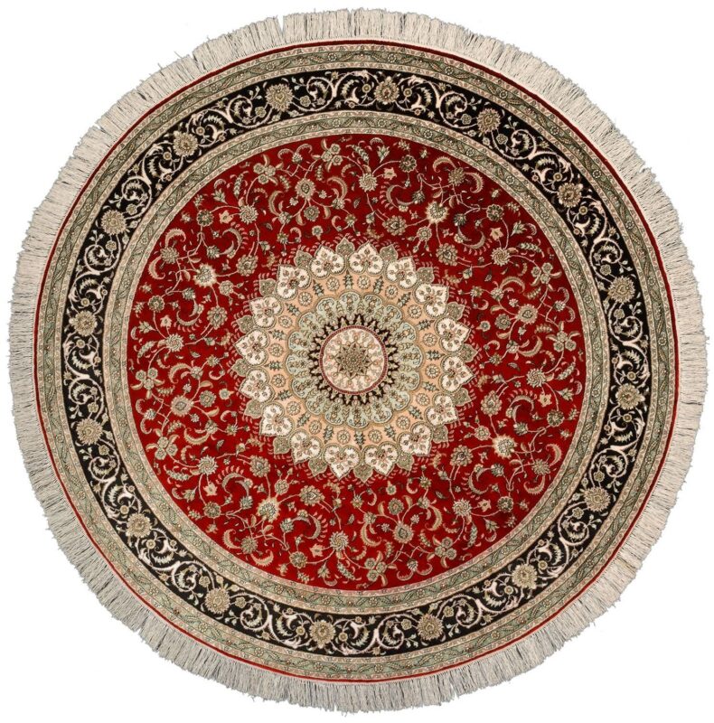 orientteppich-hereke-186-x-186-cm-seide-handgeknupft.jpg Hereke Orientteppich 186 × 186 cm, Seide, handgeknüpft