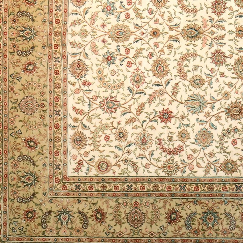 Hereke Orientteppich 190 × 283 cm, Seide, handgeknüpft hochfein
