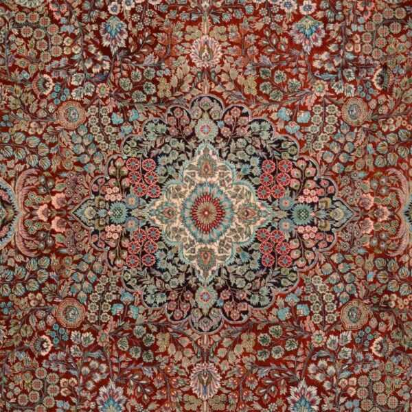Hereke Orientteppich 220 × 311 cm, Seide, handgeknüpft