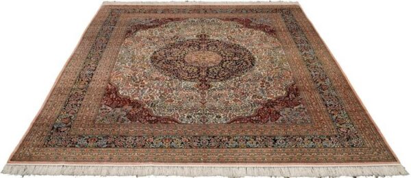 Hereke Orientteppich 246 × 300 cm, Seide, handgeknüpft