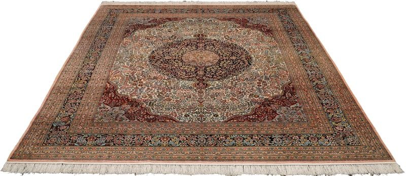 Hereke Orientteppich 246 × 300 cm, Seide, handgeknüpft
