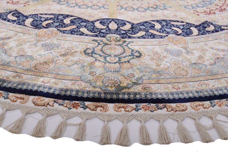 Hereke Orientteppich 248 × 248 cm, Seide, handgeknüpft