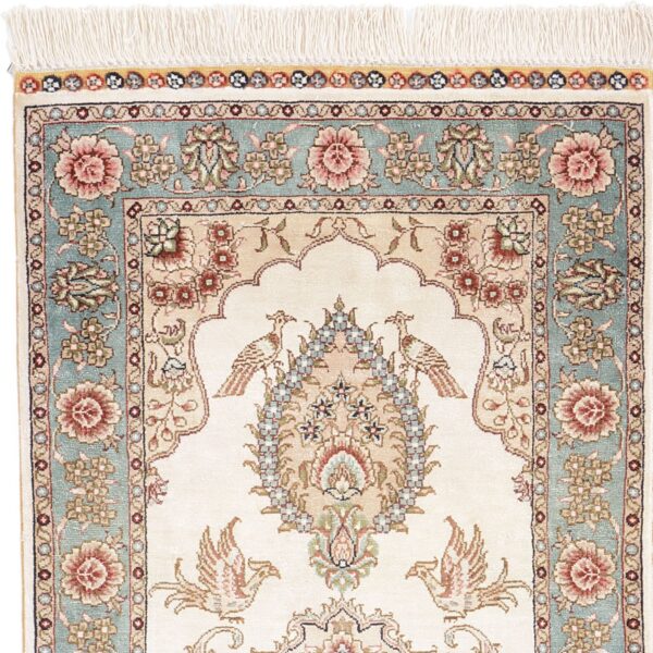 Hereke Orientteppich 46 × 61 cm, Seide, handgeknüpft