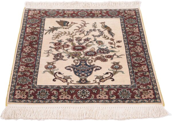 Hereke Orientteppich 46 × 61 cm, Seide, handgeknüpft