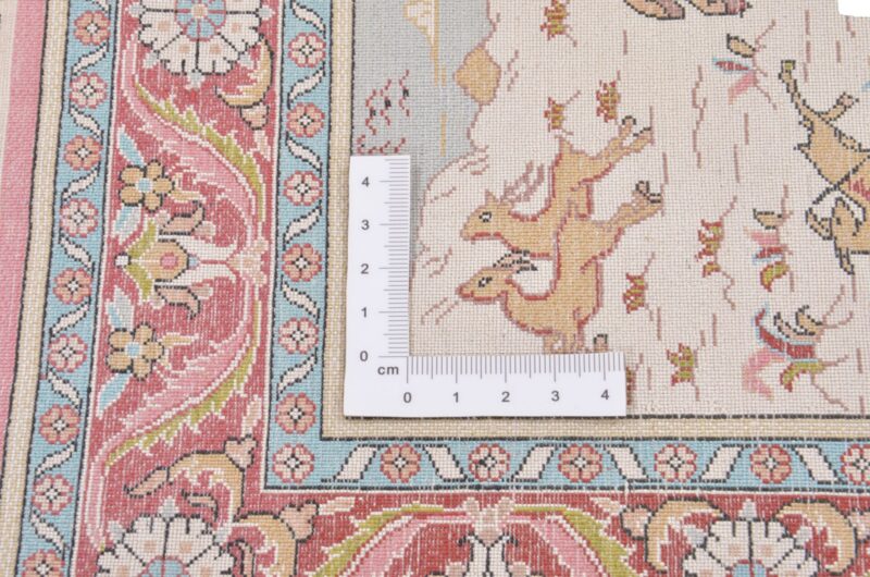 Hereke Orientteppich 46 × 61 cm, Seide, handgeknüpft