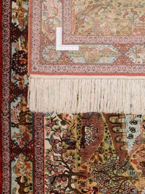 Hereke Orientteppich 60 × 94 cm, Seide, handgeknüpft