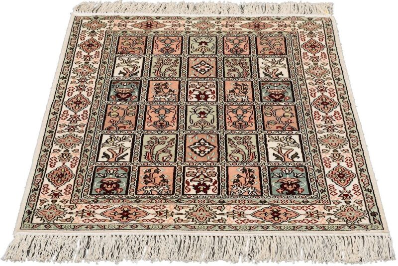 Hereke Orientteppich 61 × 91 cm, Seide, handgeknüpft