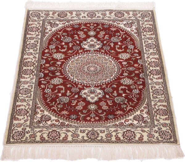 Hereke Orientteppich 61 × 91 cm, Seide, handgeknüpft exklusiv