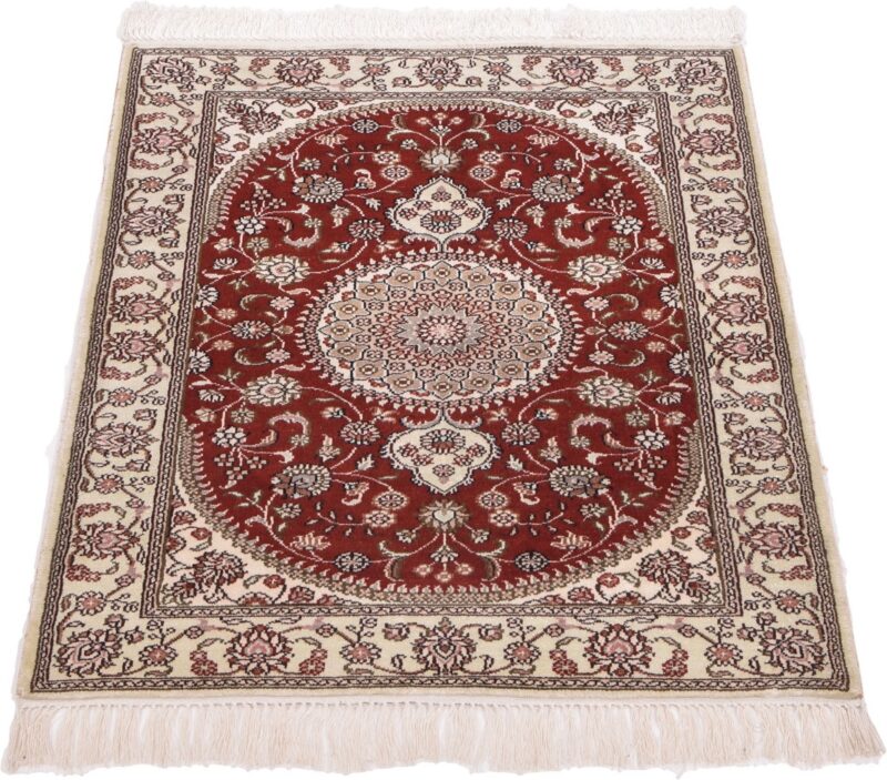 Hereke Orientteppich 61 × 91 cm, Seide, handgeknüpft exklusiv