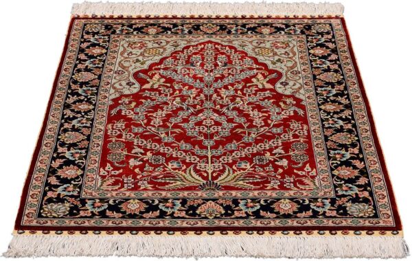 Hereke Orientteppich 62 × 91 cm, Seide, handgeknüpft hochfein