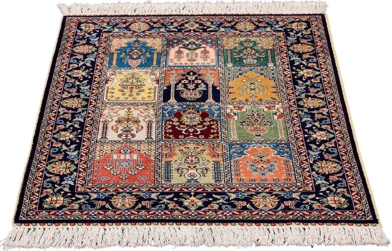 Hereke Orientteppich 62 × 94 cm, Seide, handgeknüpft
