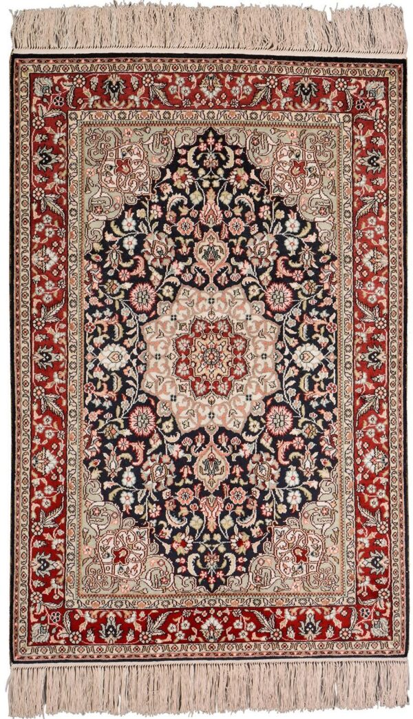 orientteppich-hereke-62-x-95-cm-seide-handgeknupft.jpg Hereke Orientteppich 62 × 95 cm, Seide, handgeknüpft