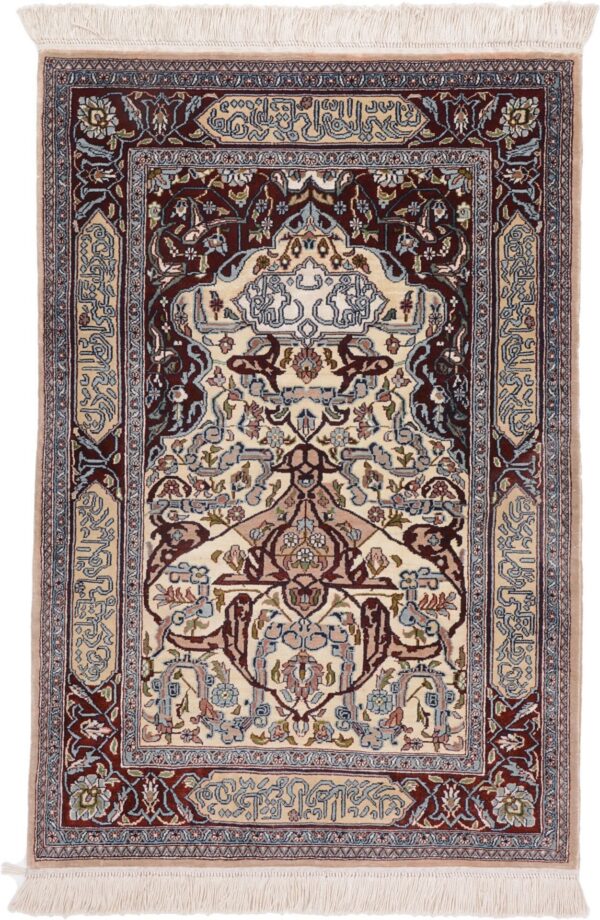 orientteppich-hereke-63-x-93-cm-seide-handgeknupft-10.jpg Hereke Orientteppich 63 × 93 cm, Seide, handgeknüpft