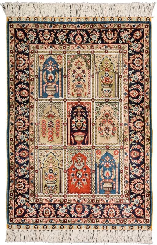 orientteppich-hereke-64-x-93-cm-seide-handgeknupft-fein.jpg Hereke Orientteppich 64 × 93 cm, Seide, handgeknüpft fein