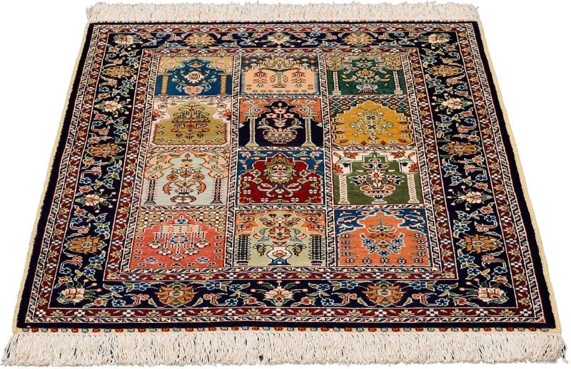 Hereke Orientteppich 64 × 94 cm, Seide, handgeknüpft