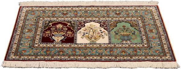 Hereke Orientteppich 76 × 122 cm, Seide, handgeknüpft
