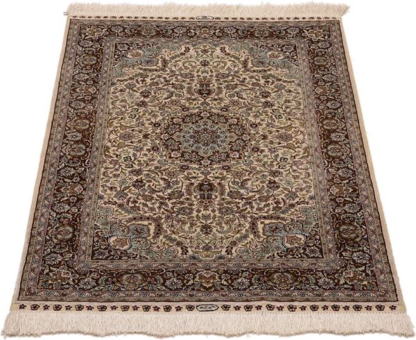 Hereke Orientteppich 76 × 122 cm, Seide, handgeknüpft