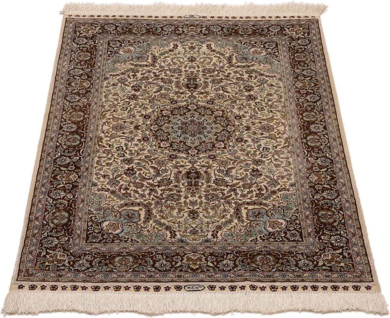 Hereke Orientteppich 76 × 122 cm, Seide, handgeknüpft